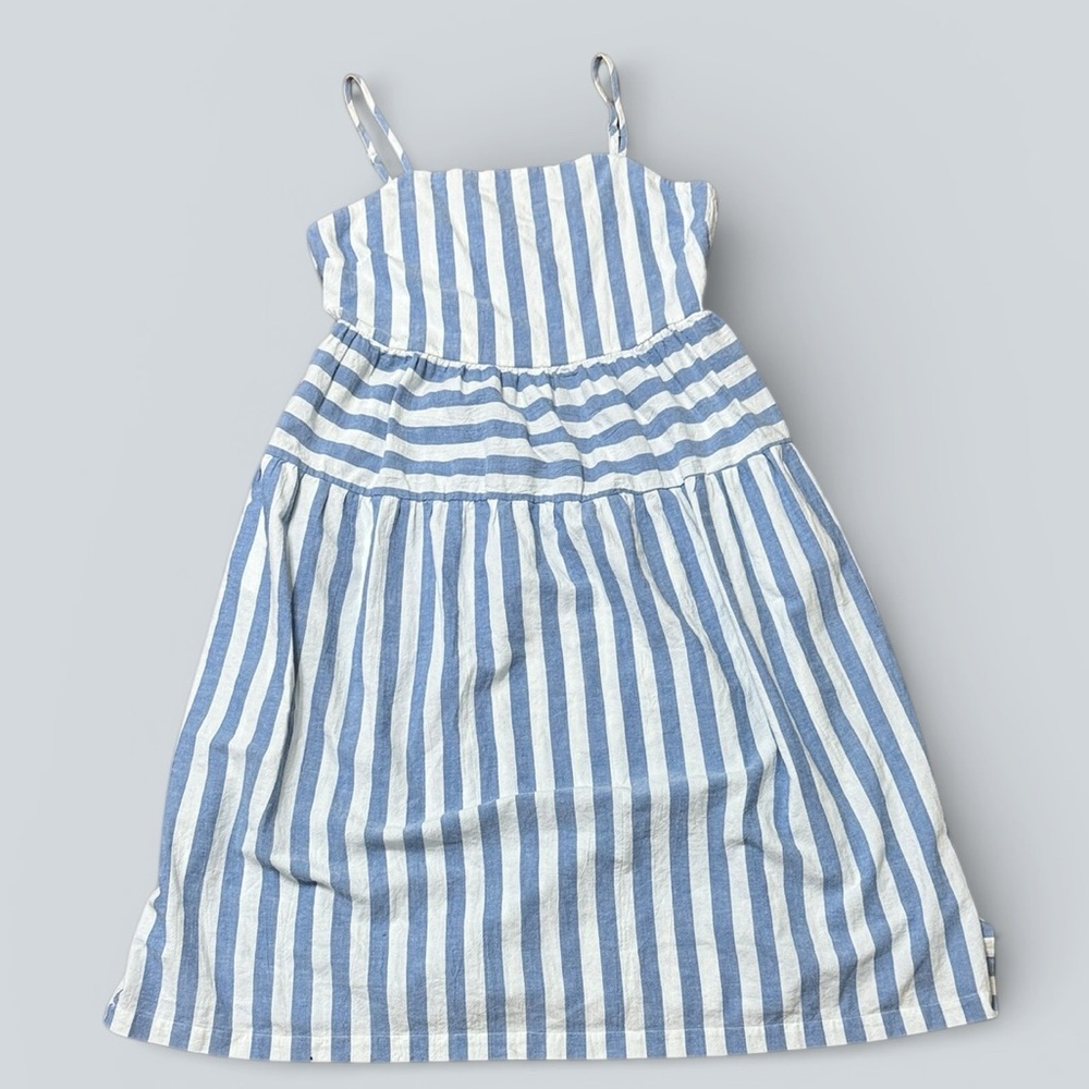 NWT Universal Thread Blue & White Striped Midi Dress - Picture 2 of 7
